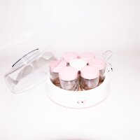 exquisit Joghurtbereiter YM 3101 wep Joghurt Maker 6 Portionsgläser je 200 ml