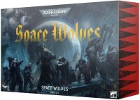 Games Workshop Warhammer 40,000 Space Wolves Army Set 2025, limited collectors box with miniatures, codex, cards, German, tabletop kit