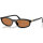 Miu Miu OMU A06S 16K10I Womens Sunglasses, Black, Brown Lenses, Size 54/17, Elegant Design