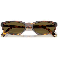 Miu Miu OMU A06S Womens Sunglasses, Model 4186436A0, Honey Havana Frame, Brown Lenses, Size 54/17
