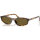 Miu Miu OMU A06S Womens Sunglasses, Model 4186436A0, Honey Havana Frame, Brown Lenses, Size 54/17