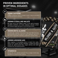 Dorian Yates Nutrition Blood & Guts Pre-Workout-Booster, 398g, Cola, mit Arginin & Citrullin, Energie & Fokus