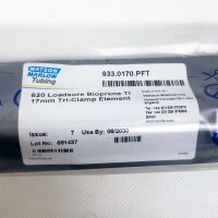 Watson-Marlow 933.0170.PFT, Loadsure Bioprene TI 17 mm Tri-Clamp, thermoplastischer Schlauch, für 620 Serie, schnelle Installation