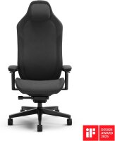 Fractal Design Refine Gaming Chair, ergonomic, 4D armrests, high backrest, lumbar support, dark fabric cover
