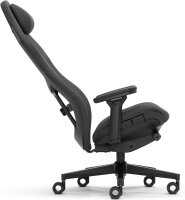 Fractal Design Refine Gaming Chair, ergonomic, 4D armrests, high backrest, lumbar support, dark fabric cover