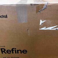 Fractal Design Refine Gaming Chair, ergonomic, 4D armrests, high backrest, lumbar support, dark fabric cover