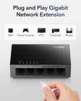 Cudy GS105, 5-Port Gigabit Switch, Desktop, Metal Housing, 5x Gigabit Ethernet, Fanless