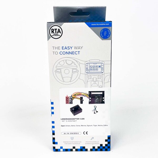 Steering wheel remote control adapter Opel 014.151S-0, Quad-Lock, S-contact, suitable for Antara, Astra, Corsa, Meriva, Signum, Vectra, Zafira