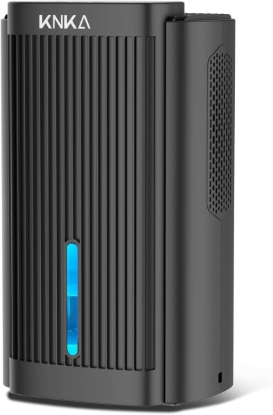 KNKA CS06 Electric Dehumidifier, 2.5L Tank, Quiet, for Rooms up to 30m², Black