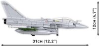 COBI 5901 RAFALE C building kit, airplane model, 12.2 x 10 x 4.8 inches, grey, highly detailed, compatible with other building blocks