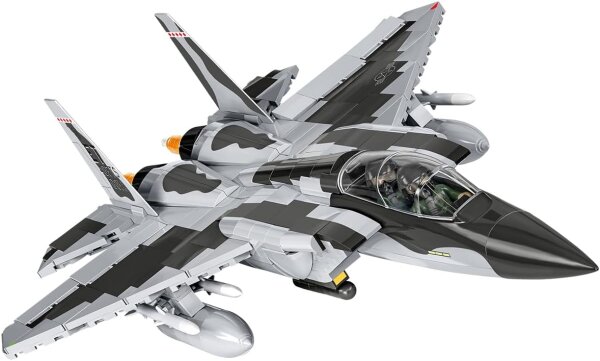 COBI 5900, Flugzeugmodell, Armed Forces Boeing F-15EX Eagle II, detailgetreues Bauset, bewegliche Teile, Sammlerstück