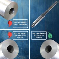 AM machining technology adjustable hand reamer 33.5-38mm, high-quality reamer, precisely adjustable for metalworking