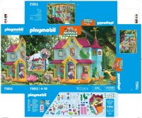 PLAYMOBIL 71852, Kunterbunte Tier-Villa, Spielset ab 4 Jahren, mit Tieren, Figuren & Zubehör, fördert Kreativität