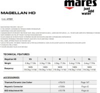 Mares Magellan HD BCD L, unisex diving jacket, lightweight, foldable, back-mounted, versatile