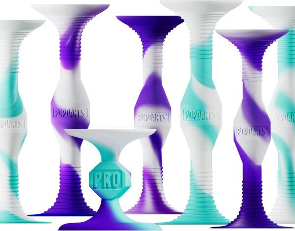 Popdarts PRO Pack PD-PRO-RETRO Spielset, Saugnapf-Wurfspiel, Retro-Edition, für drinnen & draußen, inkl. Wettkampf-Pop, Familienspiel