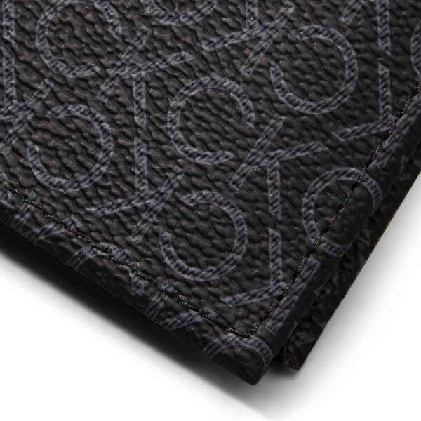 Calvin Klein K50K512845, Mens Bifold Wallet with Coin Pocket, 5 Card Slots, Black, Classic Monogram Design