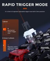 DAREU EK75RT Gaming Keyboard, QWERTY UK, 75% Tenkeyless, Hall-effect magnetic switches, Rapid Trigger, RGB, rotary dial, adjustable actuation