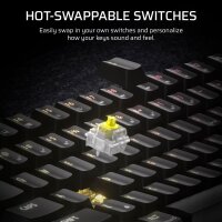 Corsair K65 Plus Wireless, CH-91D441F-UK, Gaming-Tastatur, 75% Layout, QWERTY UK, RGB, Hot-Swap, MLX Fusion Tactile Switches, PBT Keycaps, Schwarz