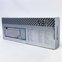 Dareu A+ A98 Pro Gaming-Tastatur, QWERTY UK, 1000Hz Polling-Rate, 5V/160mA, mechanisch