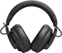 JBL Quantum 910, JBLQ910WLBLK, Over-Ear Gaming Headset, Wireless 2,4 GHz, Bluetooth 5.2, 3,5 mm Klinke, Head-Tracking, ANC, 39h Akku, Schwarz