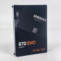 Samsung 870 EVO, MZ-77E4T0B/EU, 2.5" SATA III SSD, 4 TB, up to 560 MB/s read, 530 MB/s write, internal hard drive