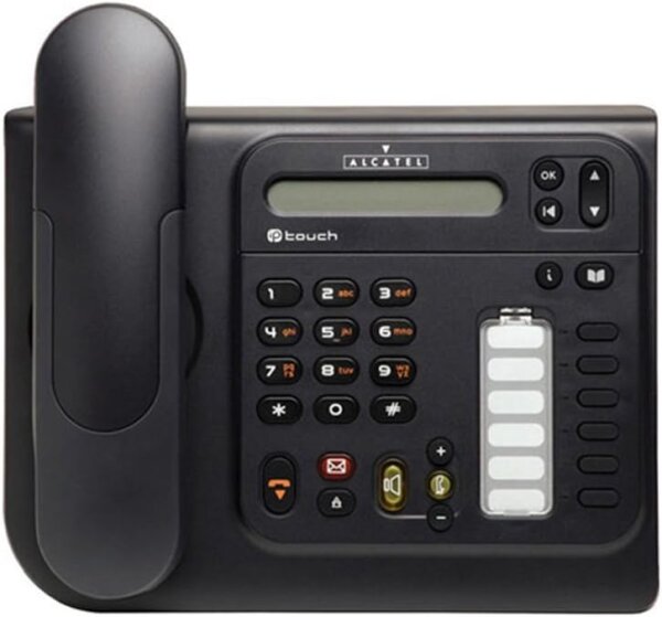 Alcatel IP Touch 4018 Festnetztelefon, Modell 3GV26005AB-R, Schwarz, erweiterte Version, komfortable Bedienung