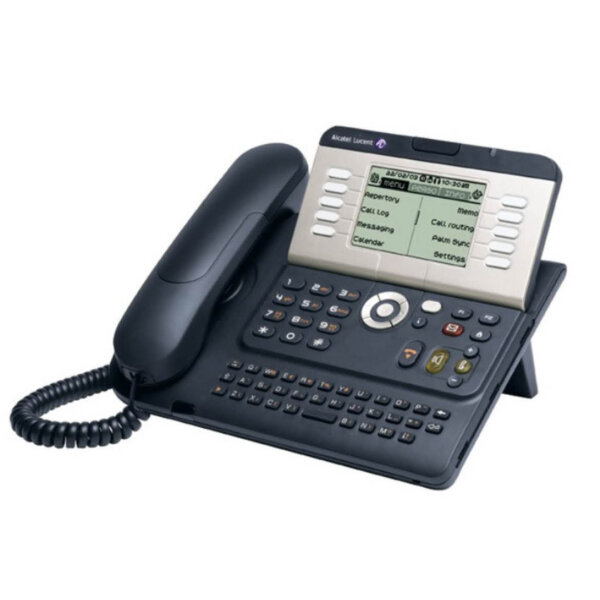 Alcatel-Lucent 4038EE, 3GV26031DB, IP phone, QWERTY keyboard, touchscreen, urban grey