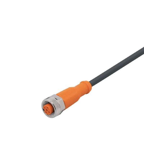 Ifm Electronic EVC528 cable socket, M12, 5-pin, 4-wire, 10m, 50V AC/60V DC, connection cable