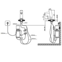Nofer 03113.B, automatic soap dispenser, countertop installation, polished chrome, touchless, liquid soap