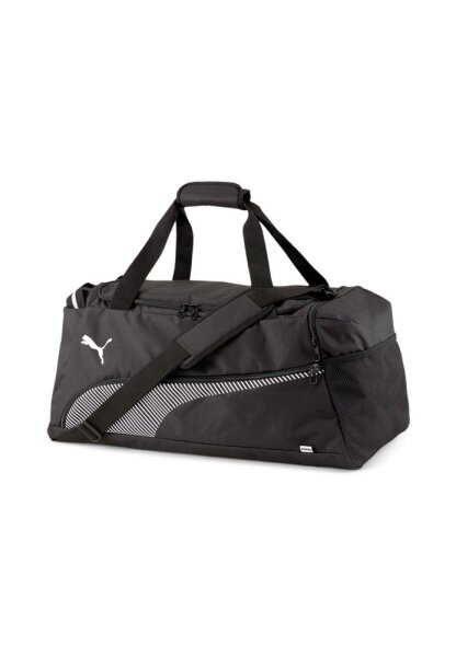 Puma Fundamentals Sports Bag M 077288 01, Sporttasche, mittelgroß, robust, schwarz, für Fitness und Training