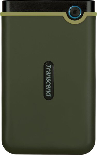 Transcend StoreJet 25M3, 2TB, externe Festplatte, stoßfest, USB 3.1 Gen 1, grün