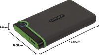 Transcend StoreJet 25M3, 2TB, externe Festplatte, stoßfest, USB 3.1 Gen 1, grün