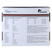 Argus TFX 350W 82+, Inter-Tech, PC-Netzteil, 350 Watt, TFX-Format, leise, energieeffizient, 80 Plus zertifiziert