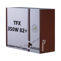 Argus TFX 350W 82+, Inter-Tech, PC-Netzteil, 350 Watt, TFX-Format, leise, energieeffizient, 80 Plus zertifiziert