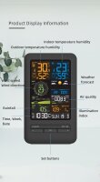 FJ3395TY Wetterstation, Profi, Außensensor, Solar, WLAN, App-Steuerung, Wettervorhersage, Wind- & Regensensor, Windrichtung