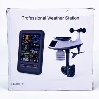 FJ3395TY Wetterstation, Profi, Außensensor, Solar, WLAN, App-Steuerung, Wettervorhersage, Wind- & Regensensor, Windrichtung