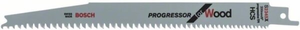 Bosch Professional S 2345 X reciprocating saw blades, 100 pieces, 200 mm, for wood, progressive tooth design, accessories for reciprocating saws