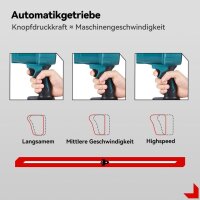 ONEVAN Cordless Leaf Blower 928VF, Turbo Blower, Powerful, incl. Battery, Blue