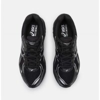 ASICS GT 2160 Unisex Low-Top Sneakers, Size 39, Black/Pure Silver, breathable, cushioned sole, retro design