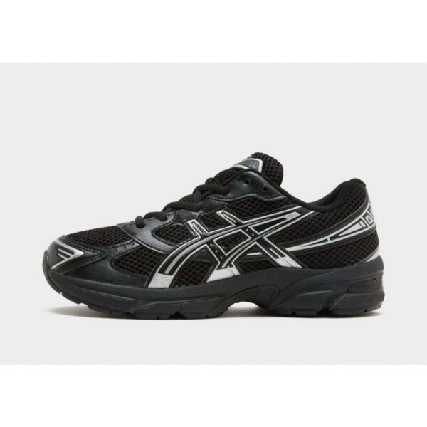 ASICS GEL-1130 GS, Kinder Sneaker, Größe 39.5, Schwarz/Reinsilber, atmungsaktiv, gepolsterte Sohle