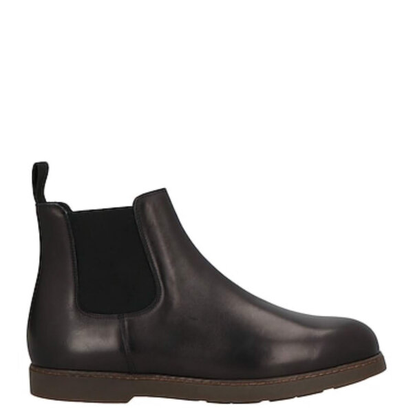 Doucals Herren Stiefeletten, Modell Bottalato Nero, Größe 42, schwarz, Leder, elegantes Design