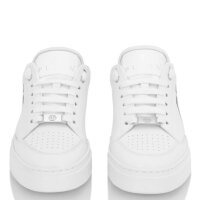 Philipp Plein Carson Hexagon Herren Sneaker, Low-Top, Weiß/Schwarz, Größe 41, sportlich, Logo-Details