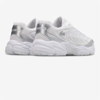 Lacoste Storm 96 2KLT Damen Sneaker, Größe 39, weiß-silber, sportliches Design, bequeme Passform