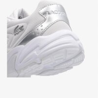Lacoste Storm 96 2KLT Damen Sneaker, Größe 39, weiß-silber, sportliches Design, bequeme Passform
