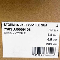 Lacoste Storm 96 2KLT Damen Sneaker, Größe 39, weiß-silber, sportliches Design, bequeme Passform