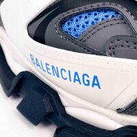 Balenciaga Track Herren Sneaker, Größe 42, mehrfarbig (Grau/Weiß/Schwarz/Blau), sportliches Design, atmungsaktiv