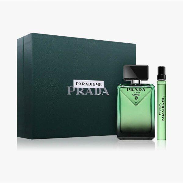Prada Paradigme Mens Eau de Parfum Set, 100ml + 10ml, woody-amber, gift box