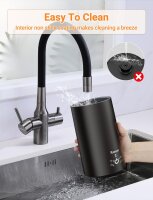 NWOUIIAY ALW-MF07 Electric Milk Frother 5-in-1, 600W, 350ml, Non-Stick, One-Click Operation, for Hot/Cold Milk, Latte, Cappuccino