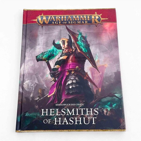 Games Workshop Warhammer Age of Sigmar Warbook Chaos Helmsworths of Hashut DE, Rulebook, Hardcover, 978-1804576595