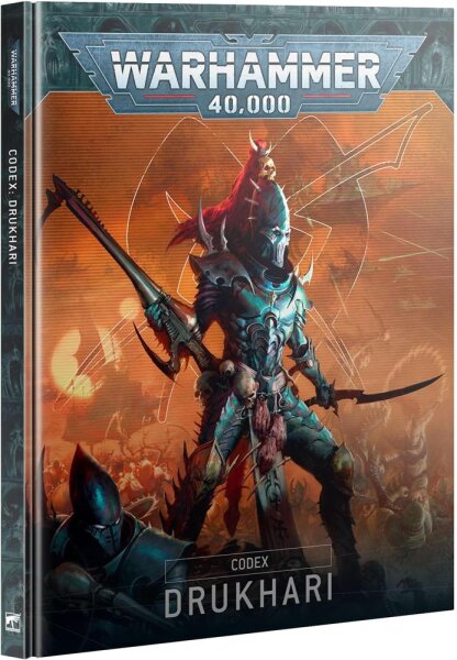 Games Workshop Warhammer 40.000 Codex Drukhari DE Buch, 978-1-80457-643-4, Armeebuch, Hintergrund & Regeln